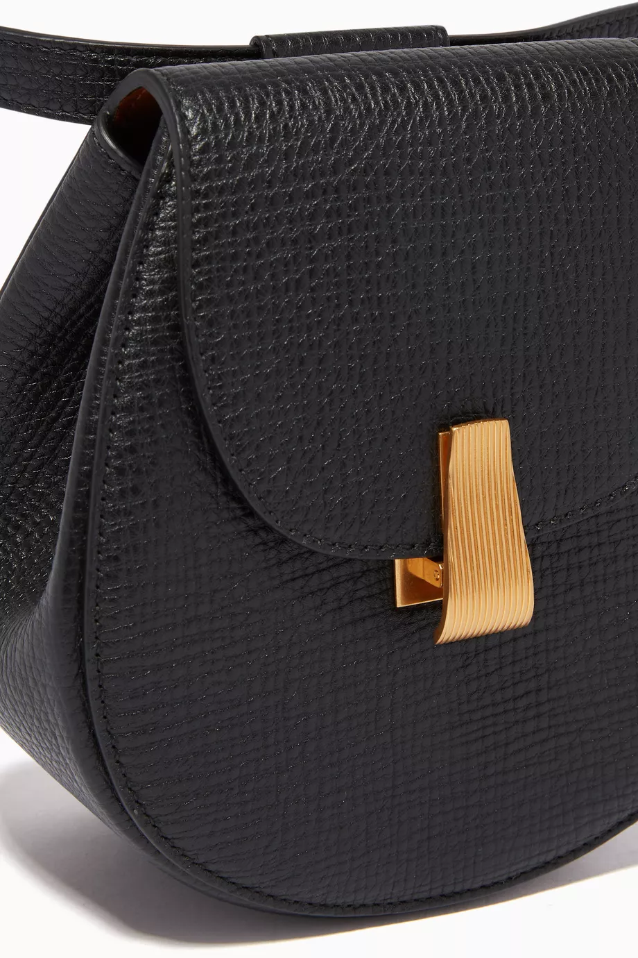 Buy Bottega Veneta Black Belt Bag in Palmellato Calfskin for Women