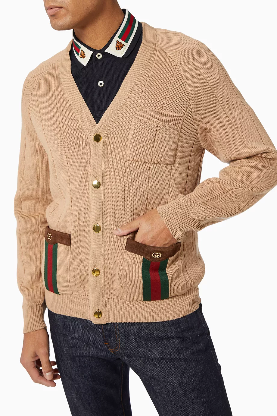Gucci web cardigan sales