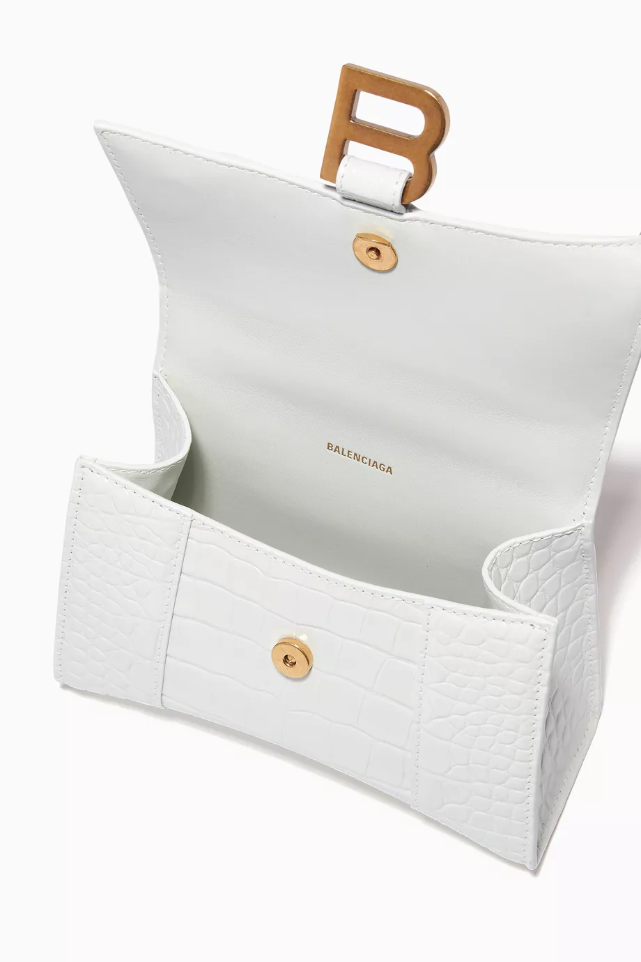 Balenciaga hourglass hot sale xs white