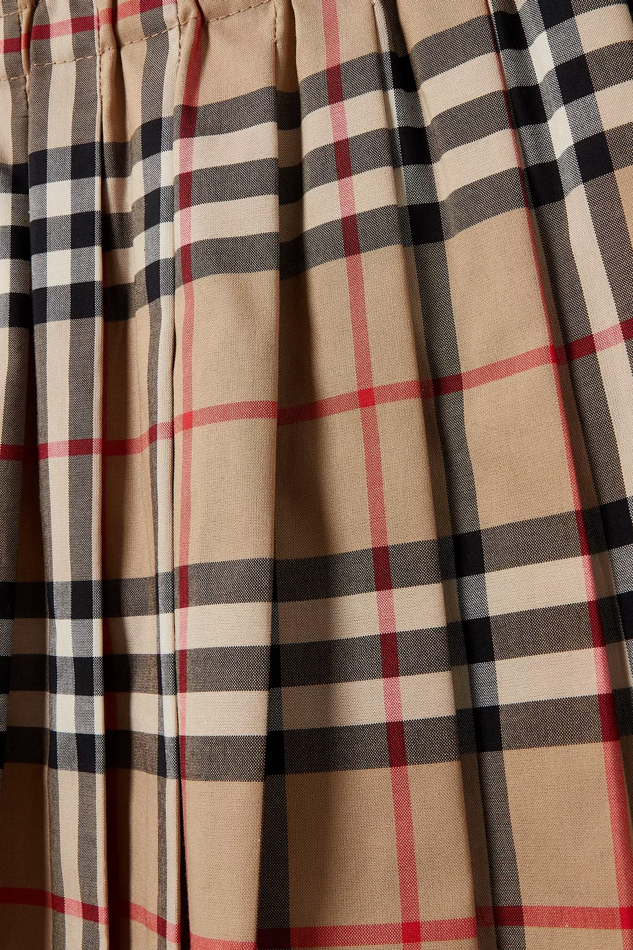 Buy Burberry Neutral Vintage Check Pleated Skirt for Girls in UAE