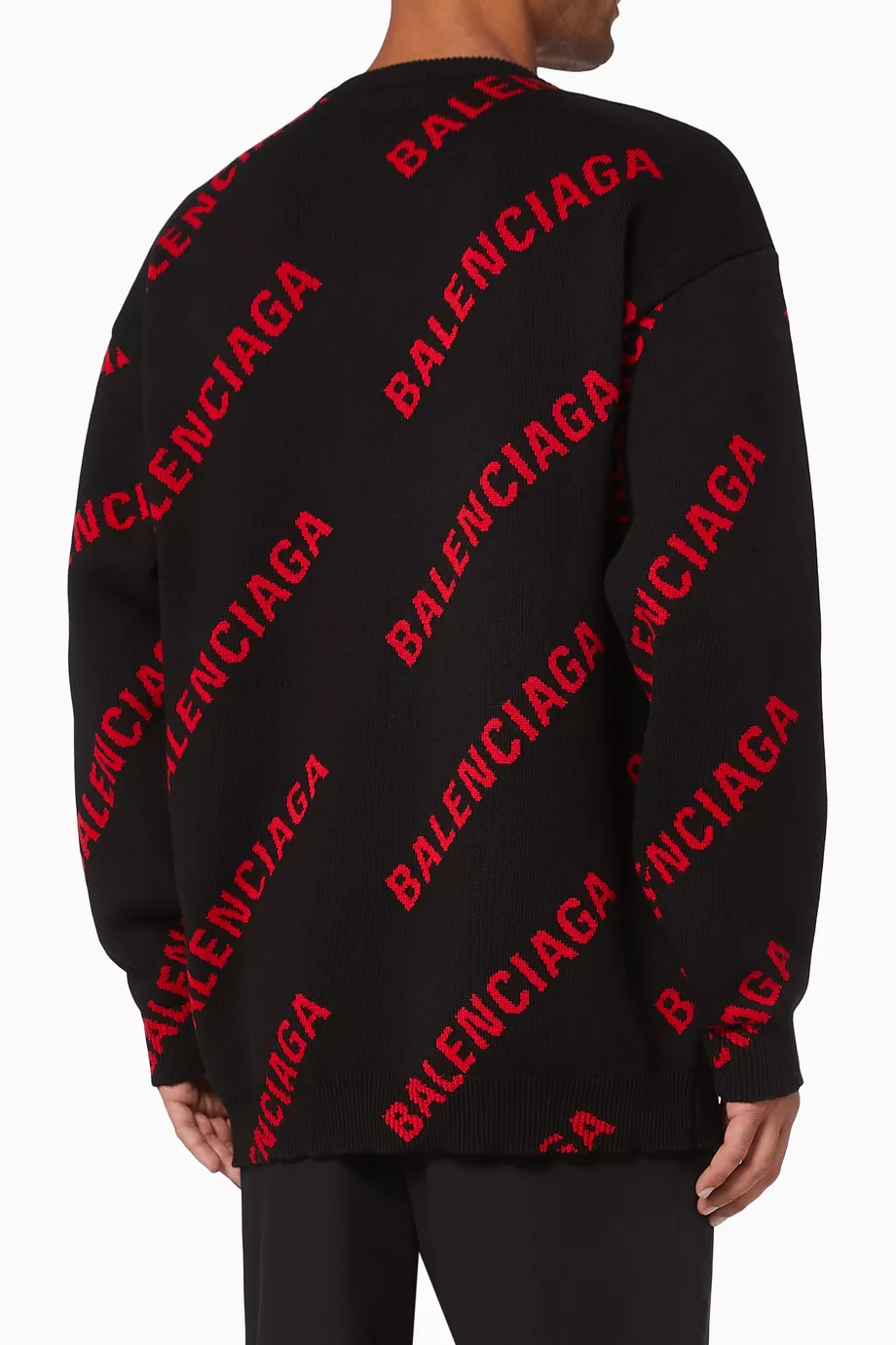 Balenciaga allover discount logo crewneck