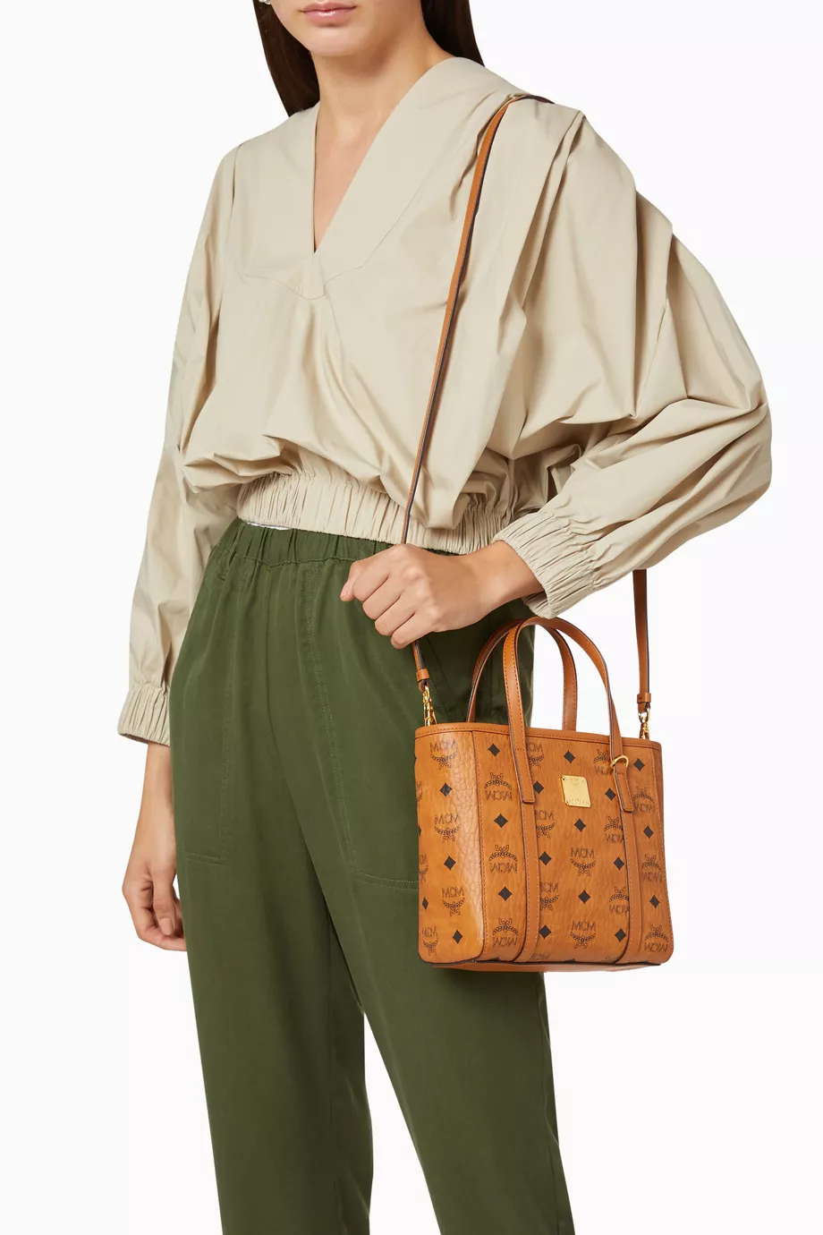 Mcm toni shopper shop in visetos mini