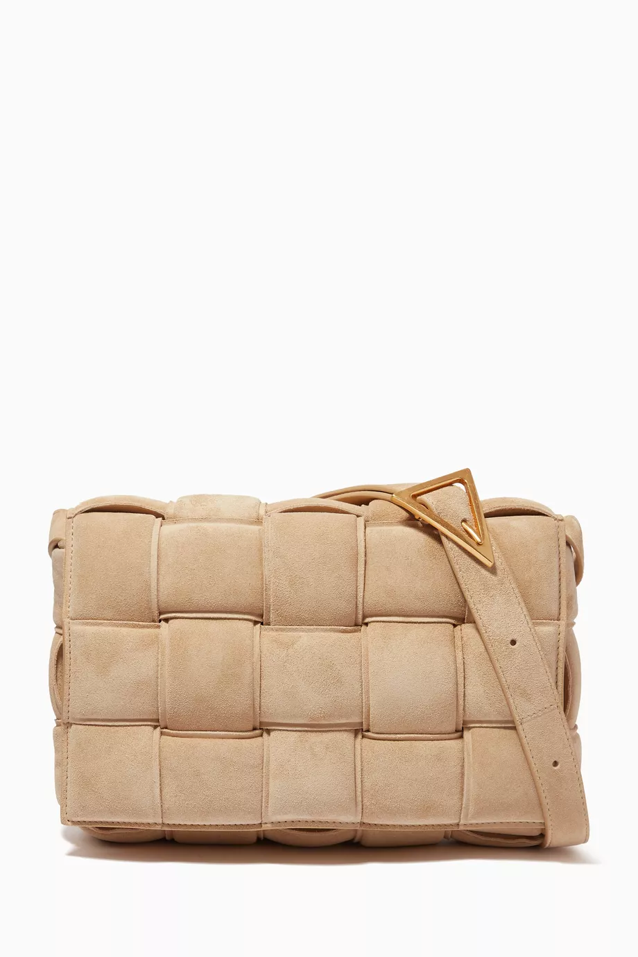 Bottega veneta suede padded online cassette bag