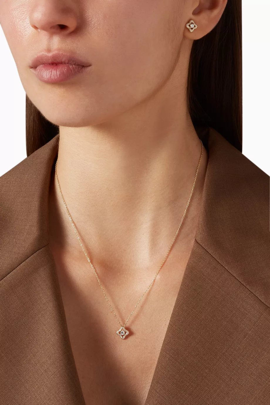 Yurman top quatrefoil necklace