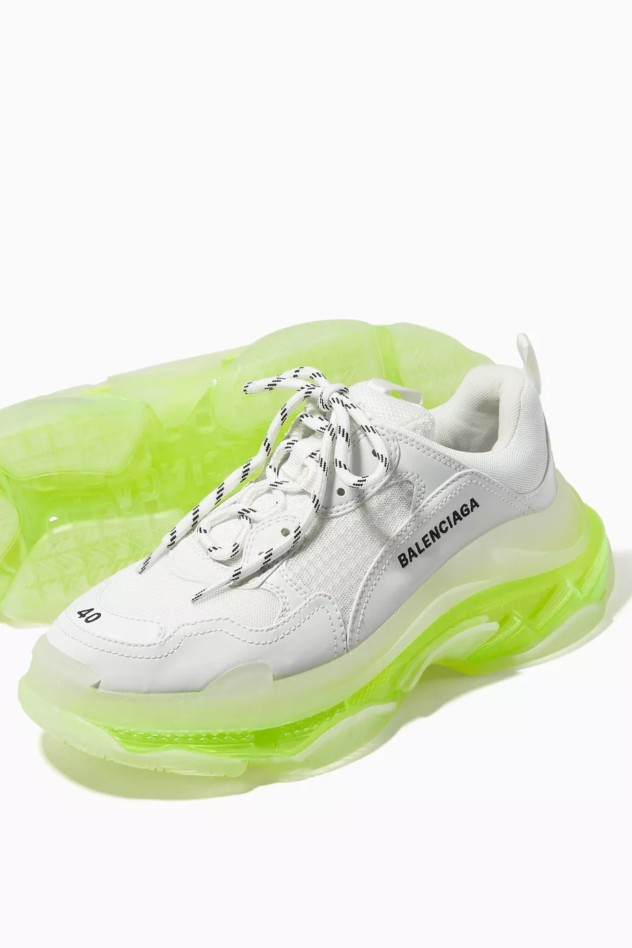 Buy Balenciaga Yellow Triple S Clear Sole Sneaker in Double Foam