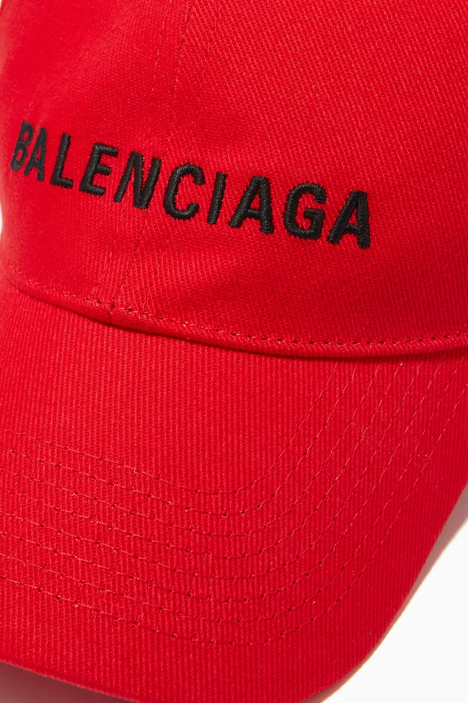 Buy Balenciaga Red Logo Cap in Cotton for MEN in UAE Ounass