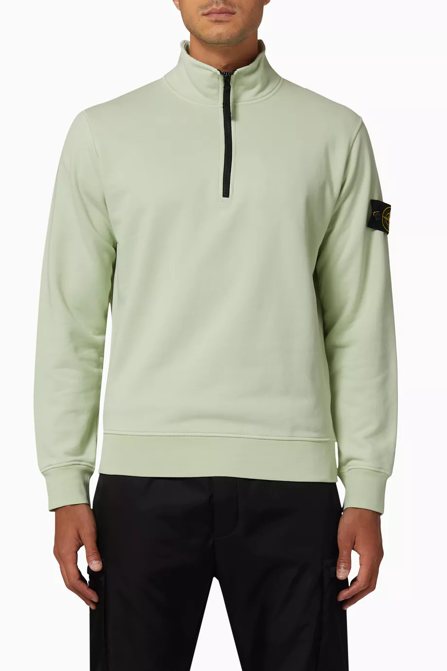 Stone island half zip sweater sales