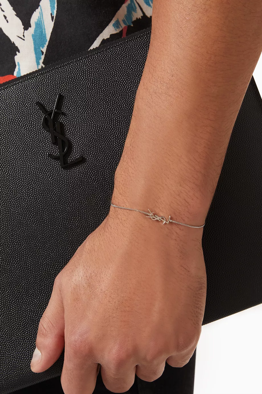 Silver sales ysl bracelet