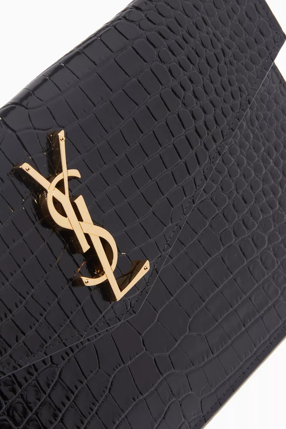 Ysl sales crocodile clutch