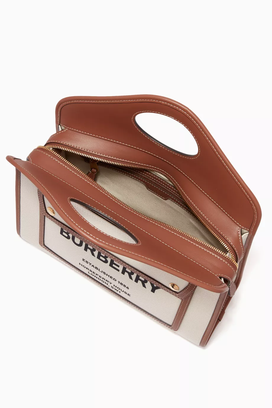 Burberry linen 2025 bag