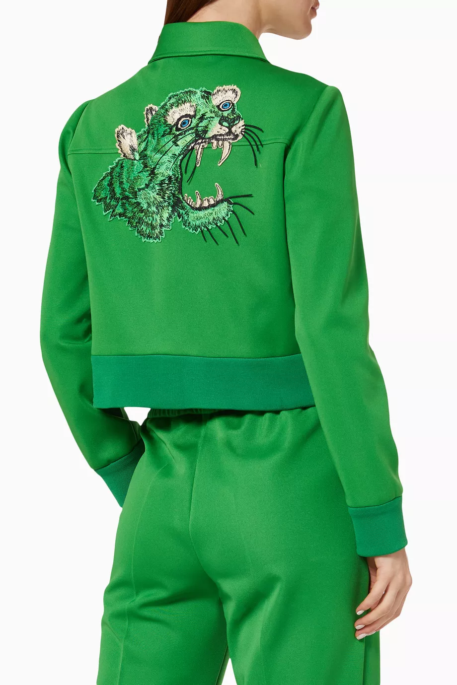 Gucci green tiger jacket sales