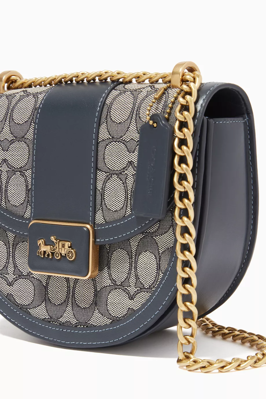 Saddle 20 discount in signature jacquard