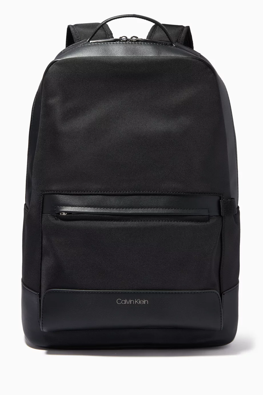 Buy Calvin Klein Black Round Backpack in Canvas for Men in UAE
