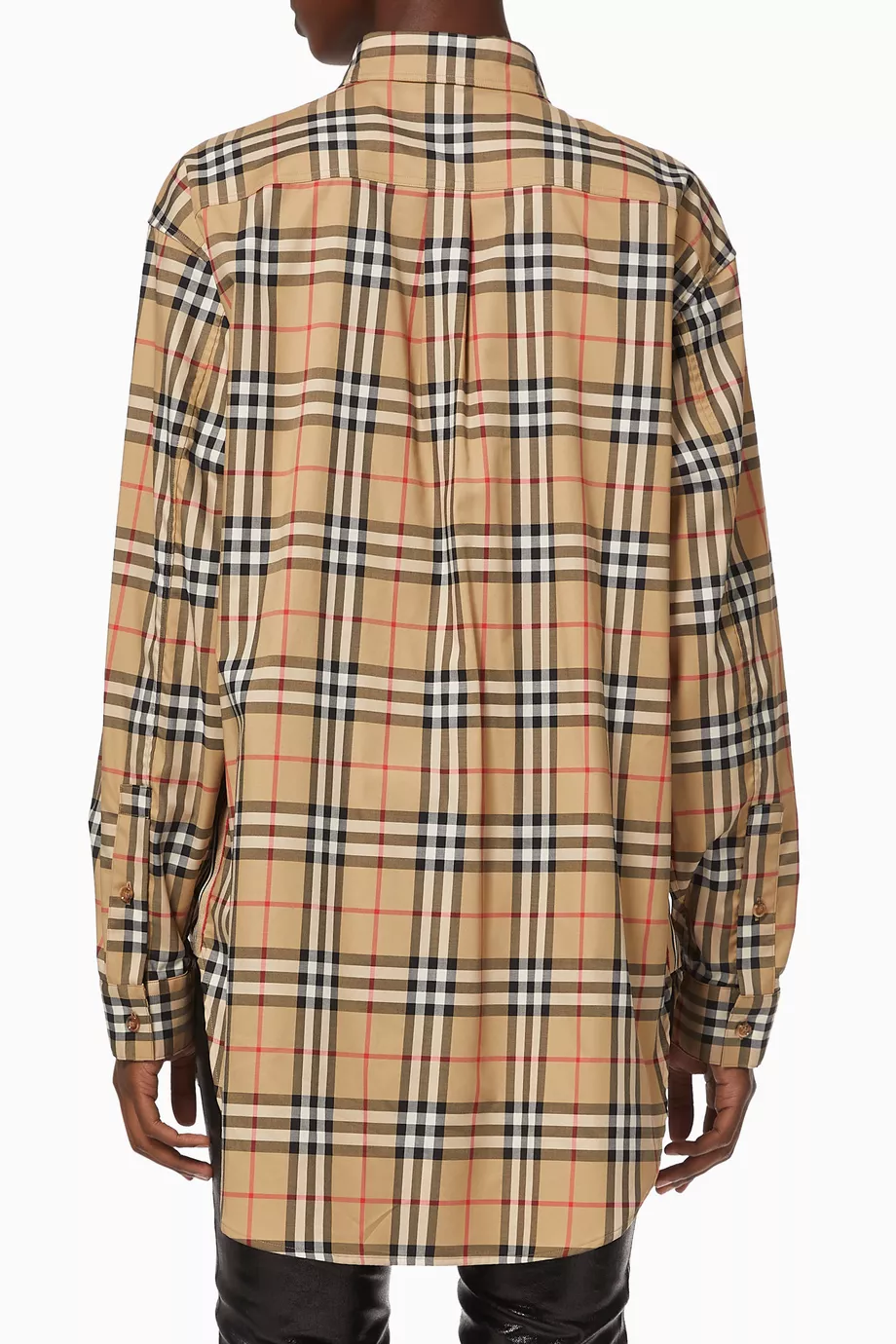Burberry vintage check oversized shirt sale