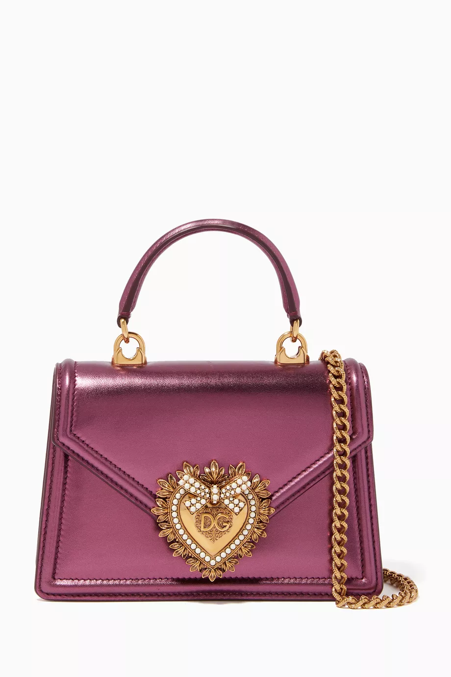 Dolce and gabbana purple new arrivals bag