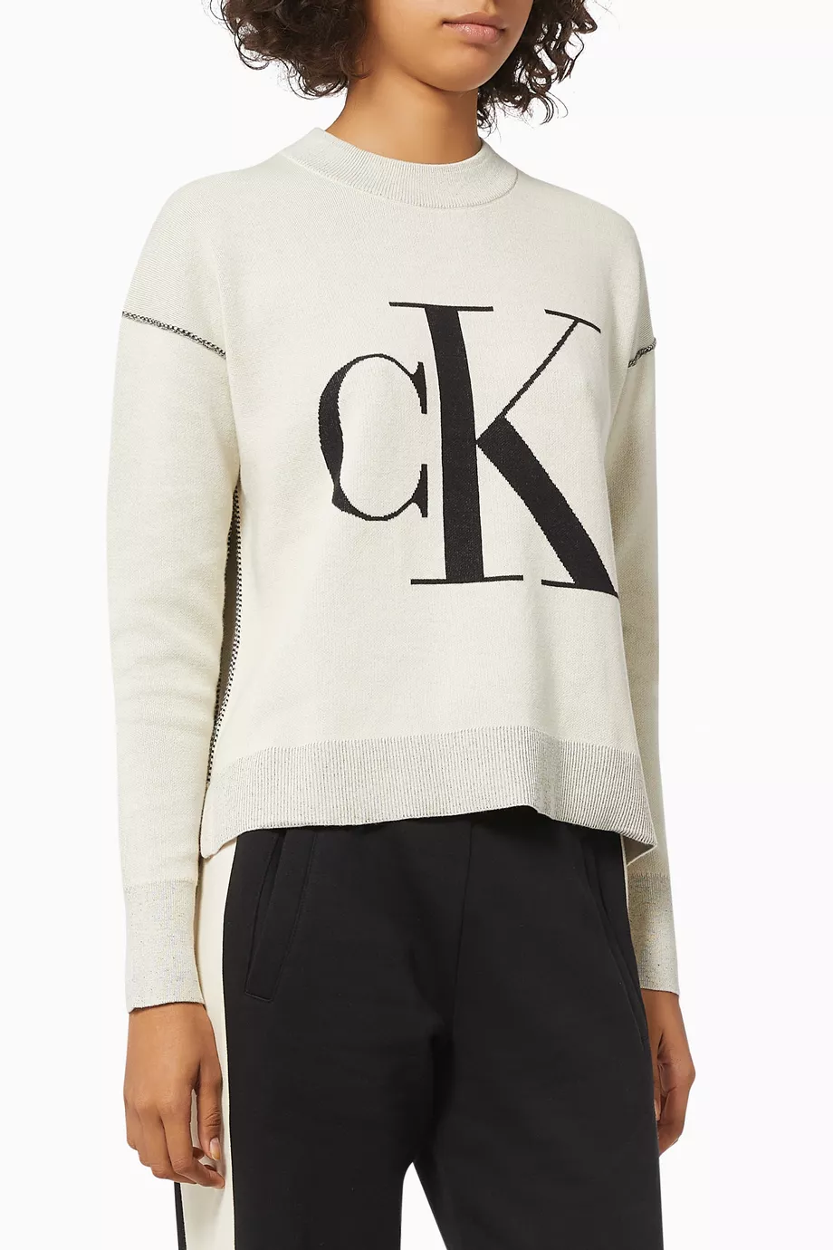 Calvin klein sale monogram white