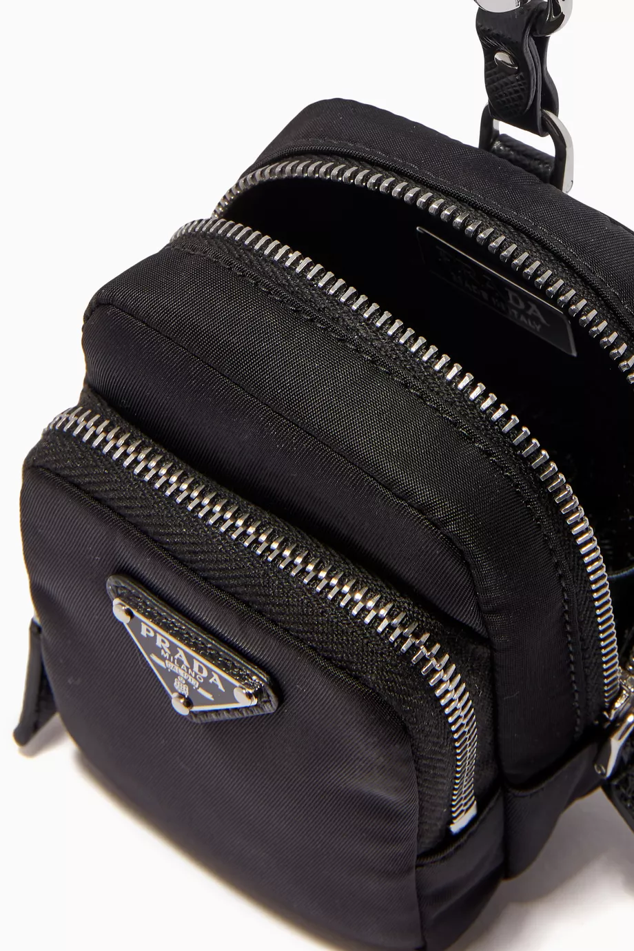 Prada small outlet logo pouch