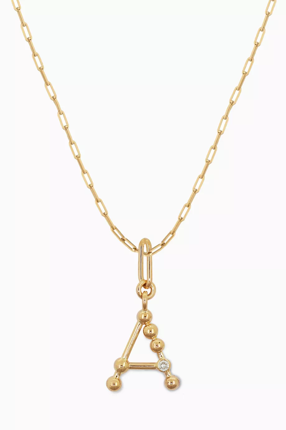 Gold initial pendant outlet necklace