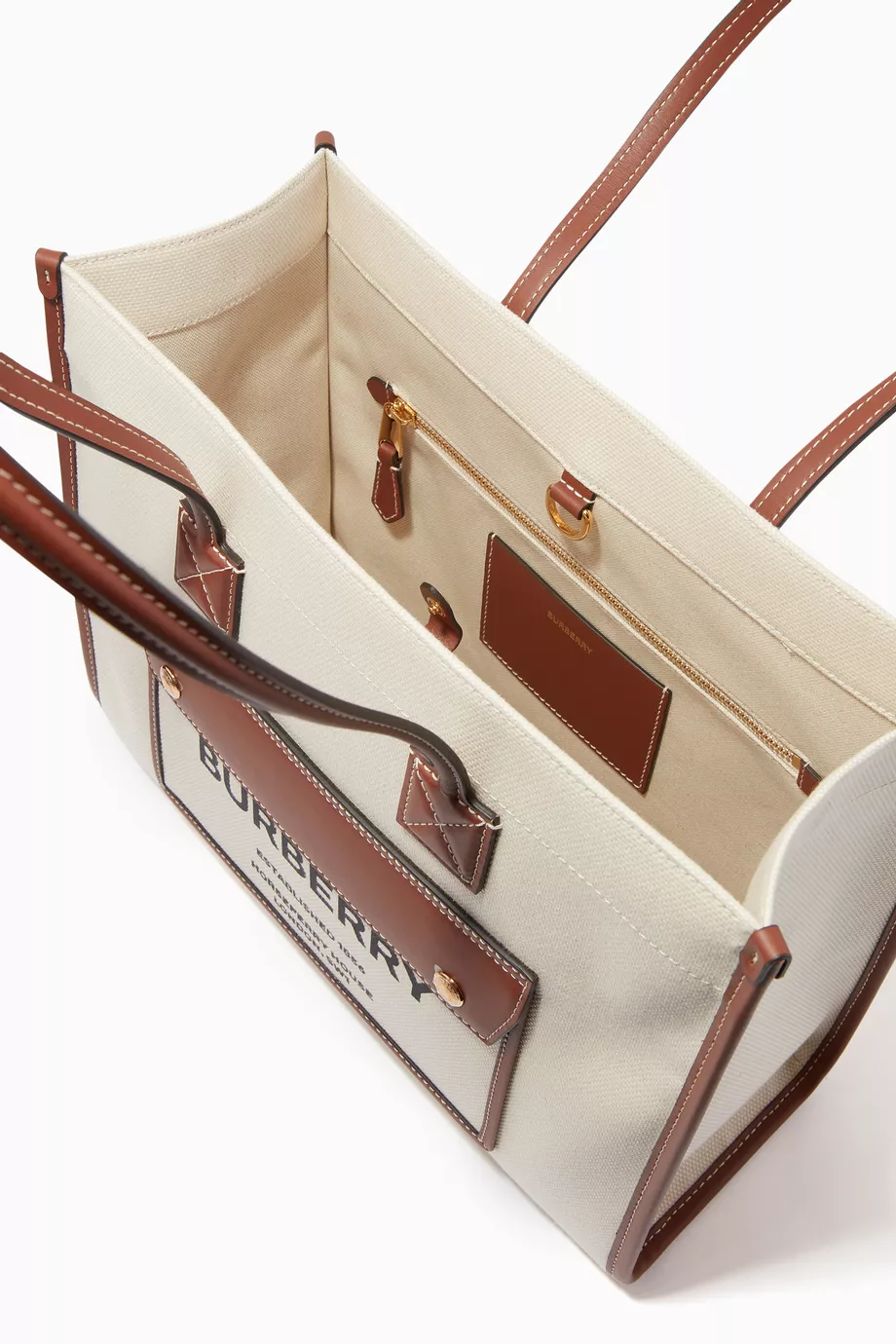 Burberry canvas tote bag online