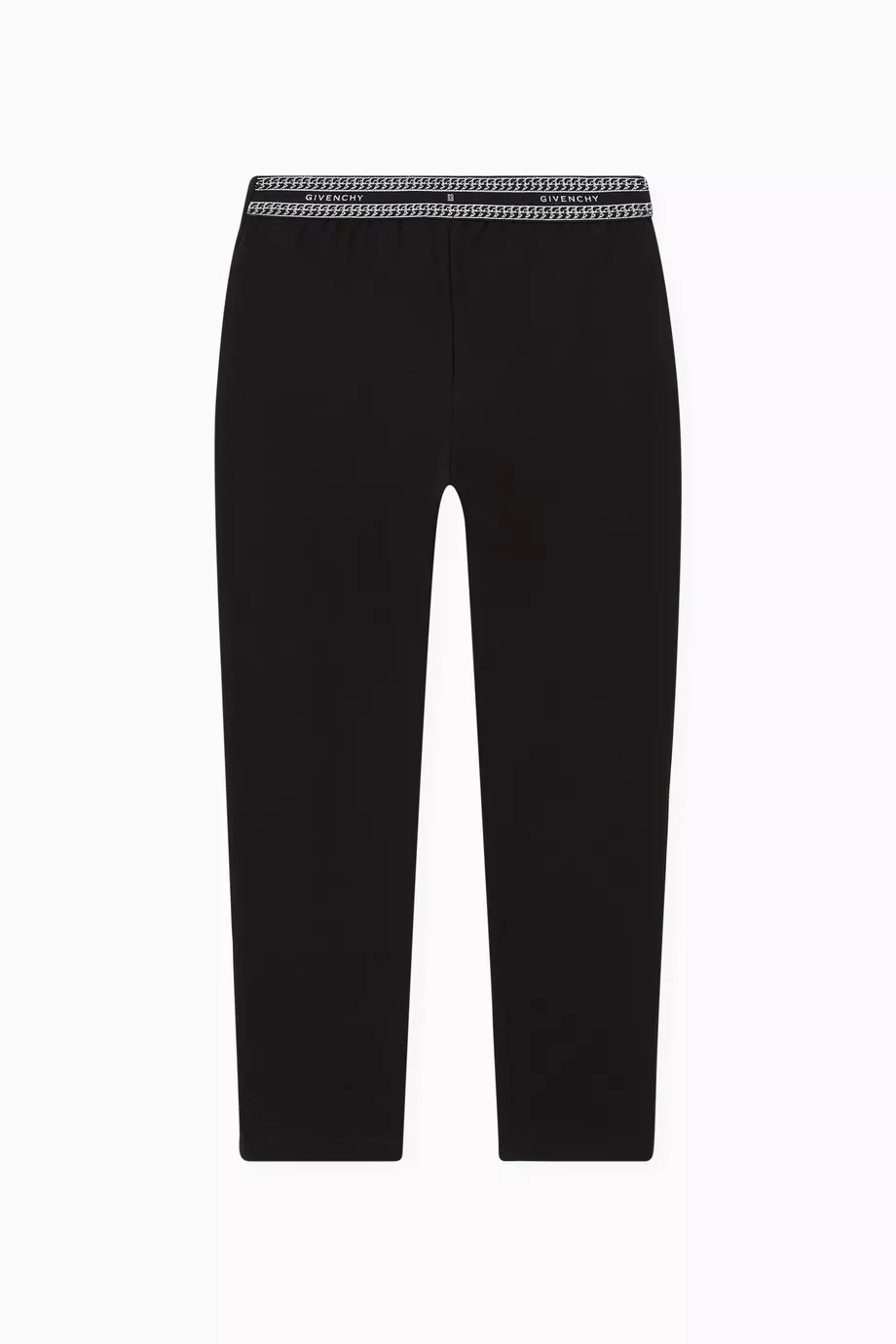 Buy Givenchy Black Logo Leggings in Stretch Jersey for Girls in UAE | Ounass
