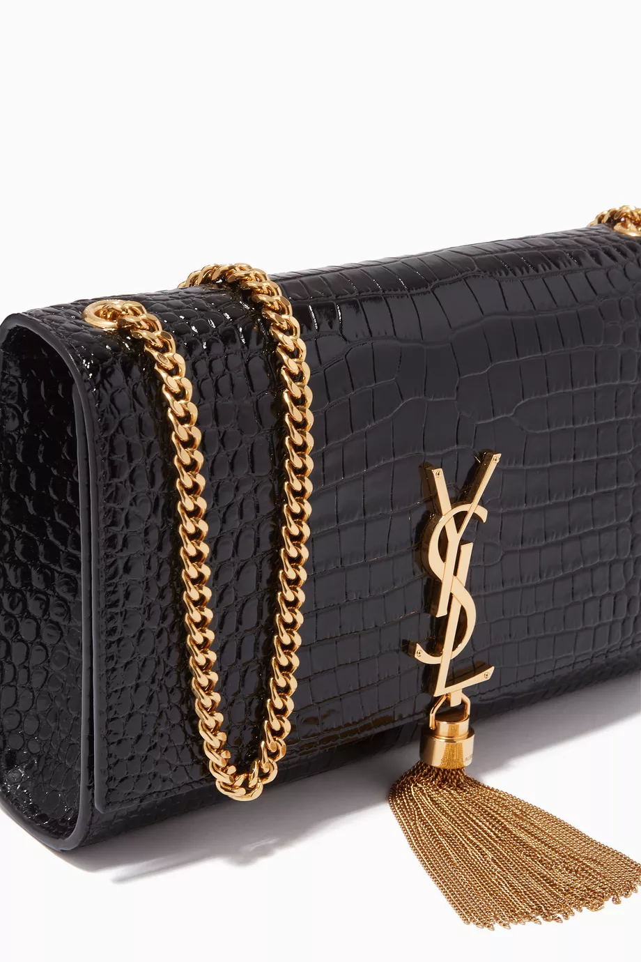 Ysl black crocodile bag 2025