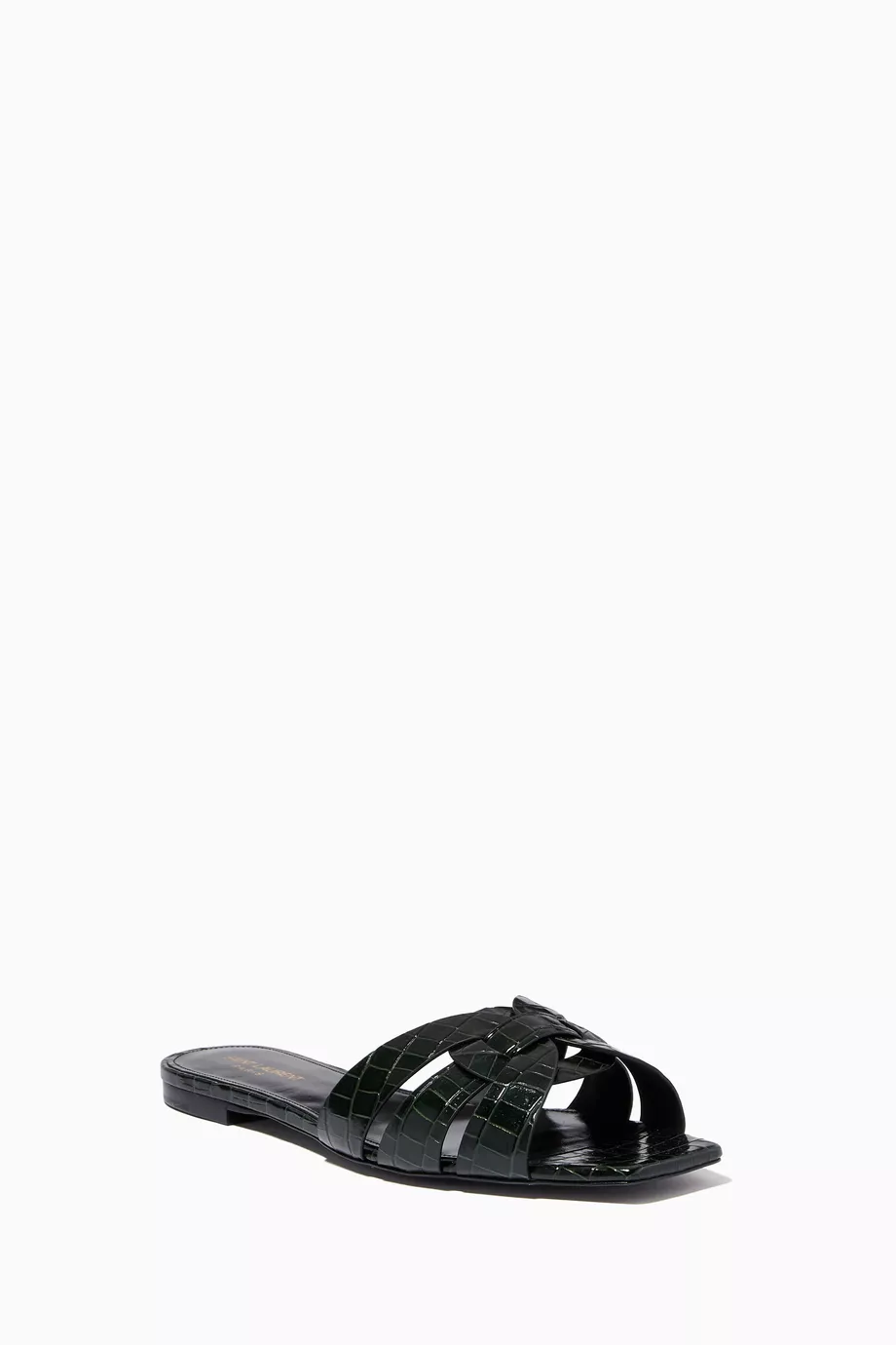 Jive croc embossed best sale slip on sandal