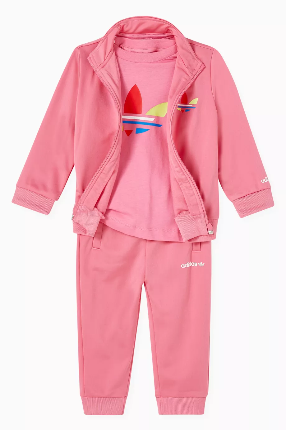 Buy adidas Pink Adicolor Tracksuit in Primeblue for Baby Girls in