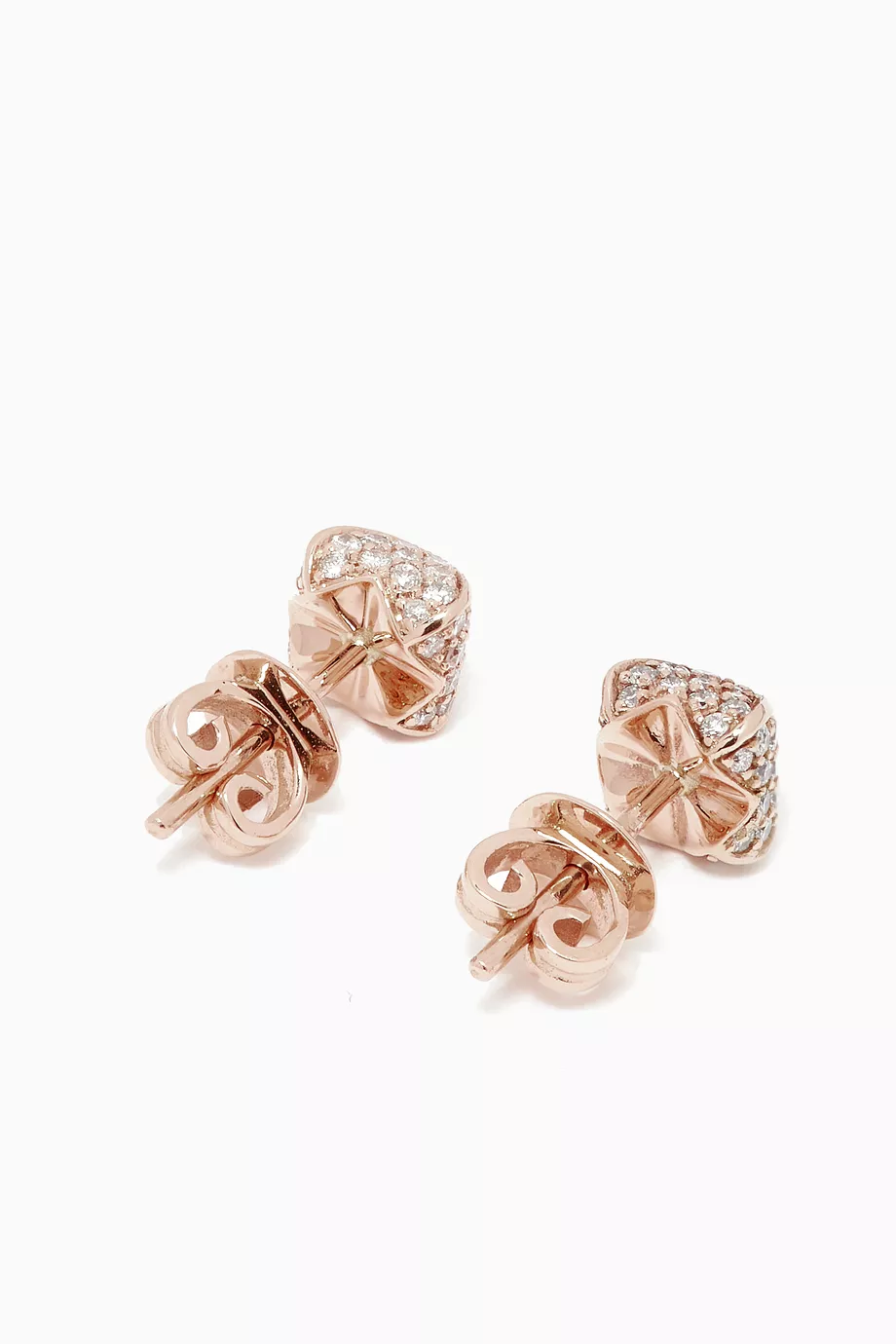 Buy Korloff Rose Gold Korlove Earrings with Diamonds in 18kt Rose