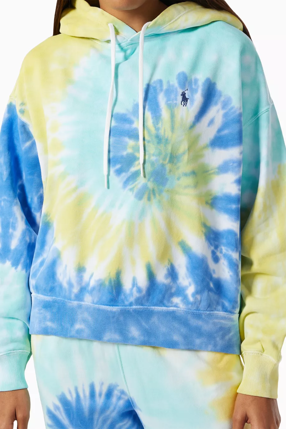 Buy Polo Ralph Lauren Neutral Spiral Tie Dye Hoodie in French
