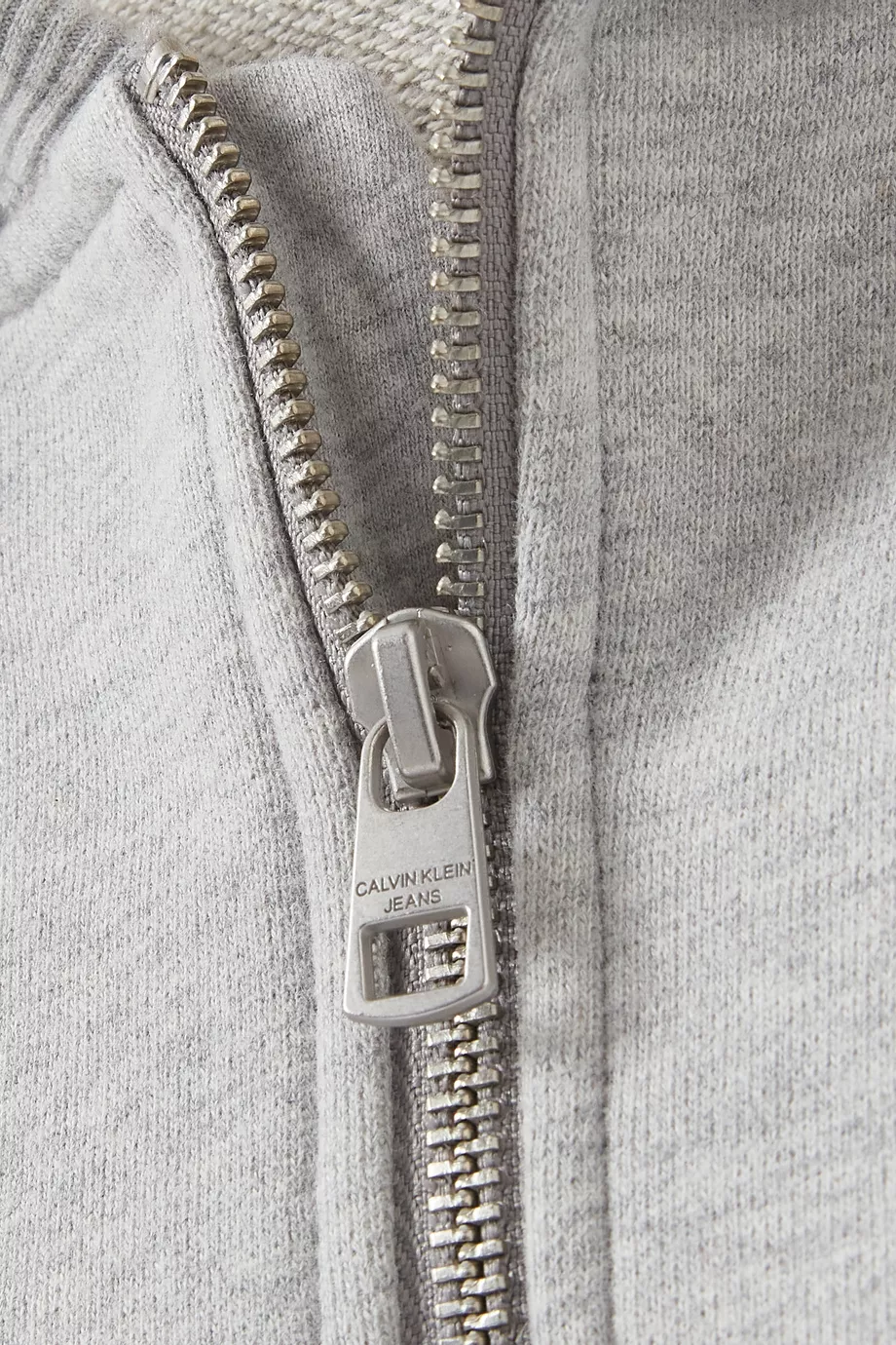Calvin klein grey hot sale zip hoodie