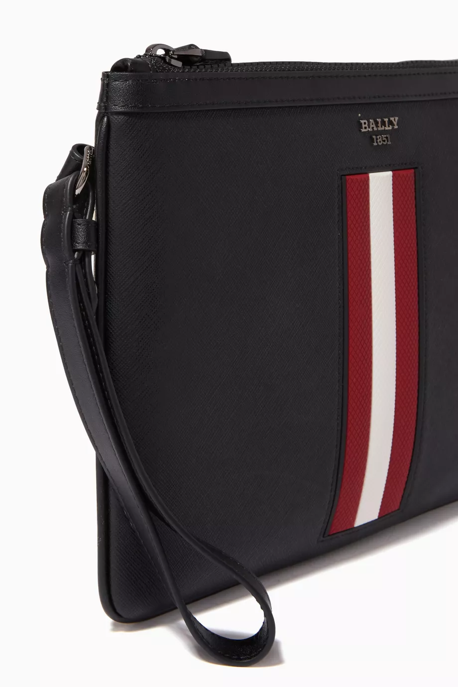Buy Bally Black Medium Bex Clutch Bag in Leather for Men in UAE