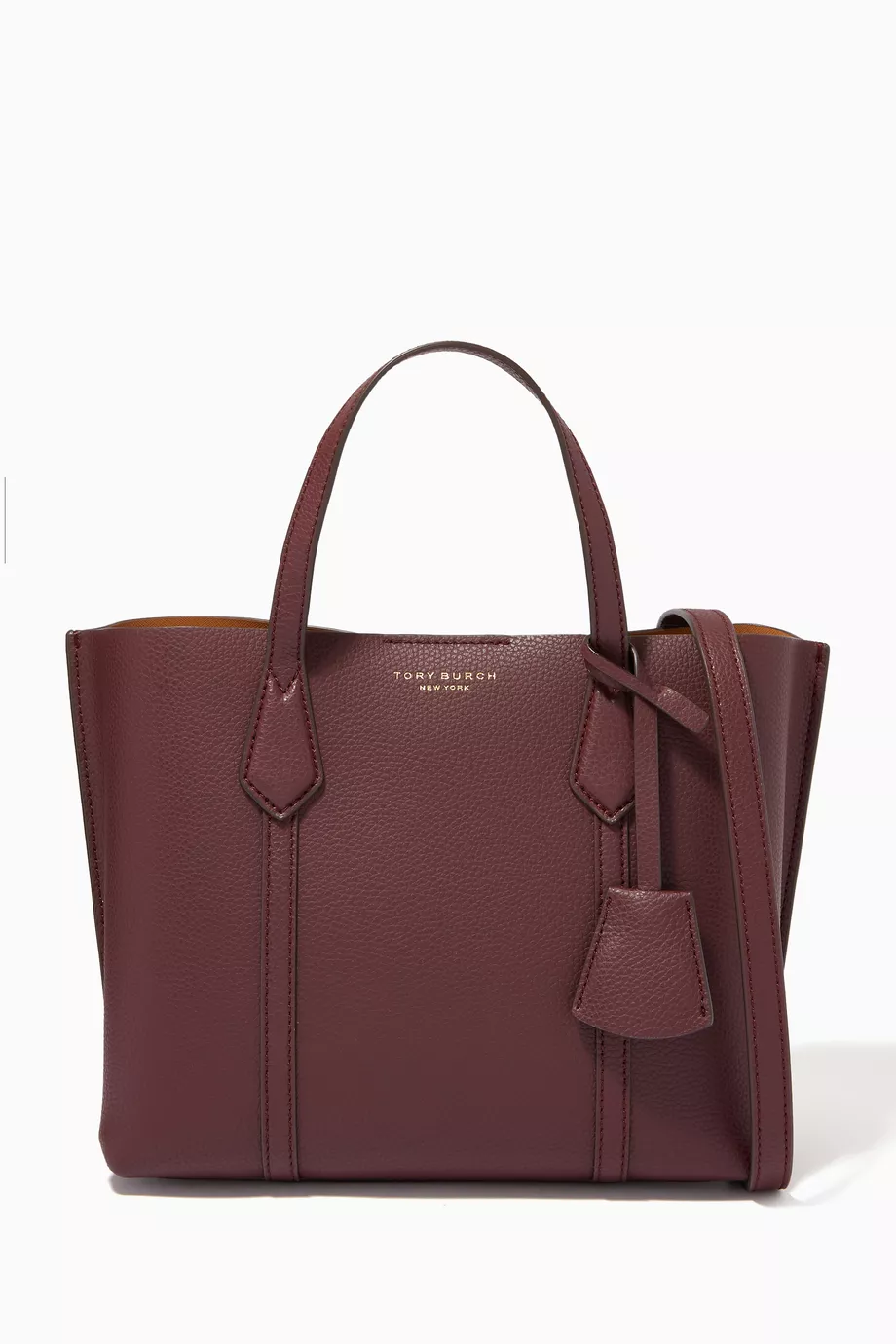 Tory burch burgundy tote cheap