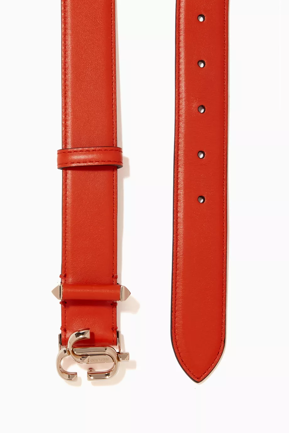 Buy Jimmy Choo Orange JC Monogram Belt in Leather for Women in UAE
