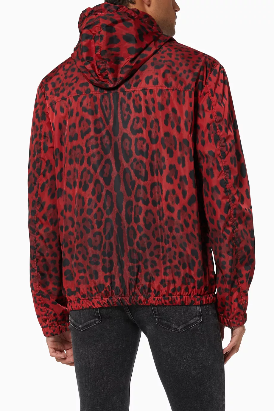 Red leopard on sale print hoodie