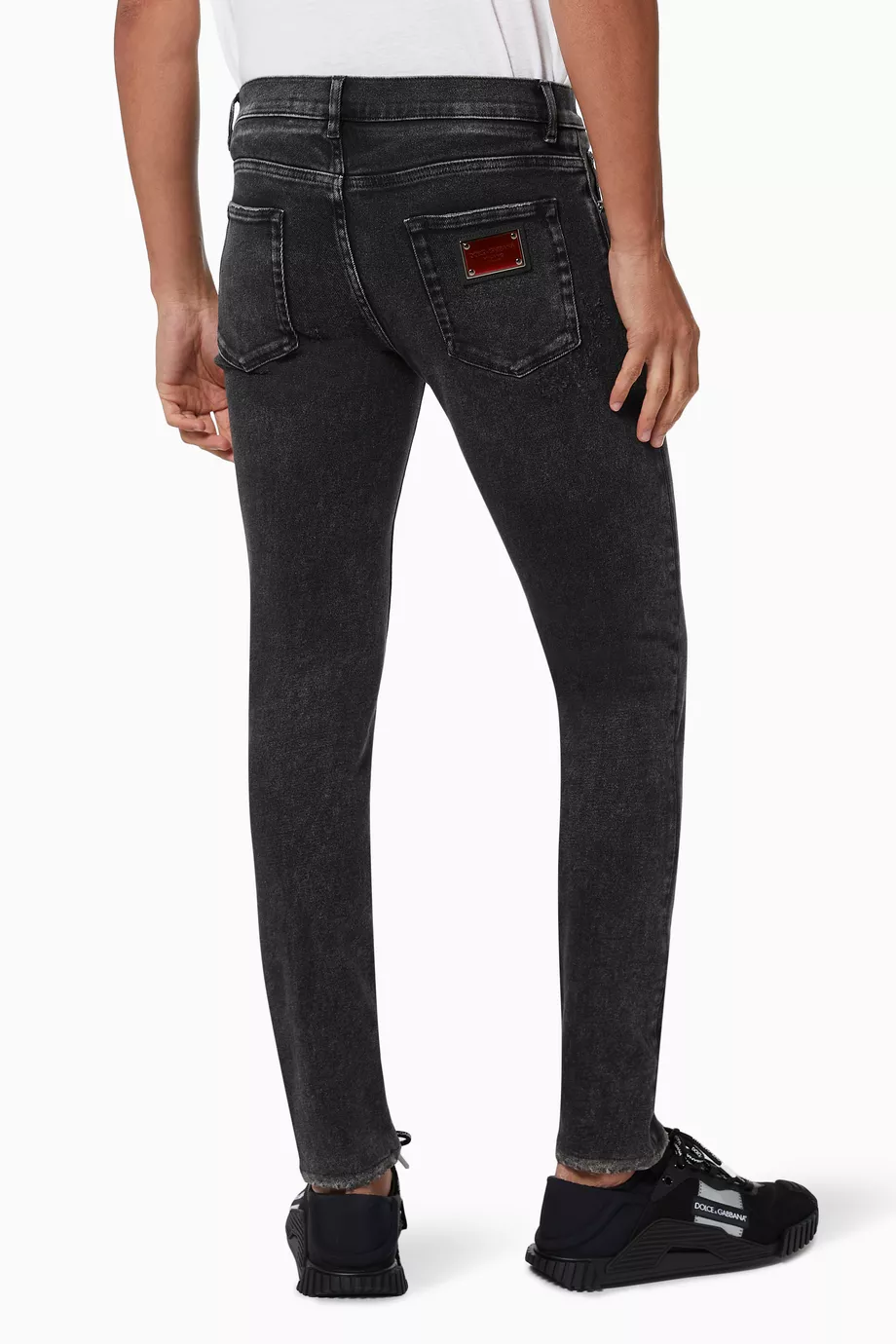 Dolce and gabbana jeans metal plate new arrivals