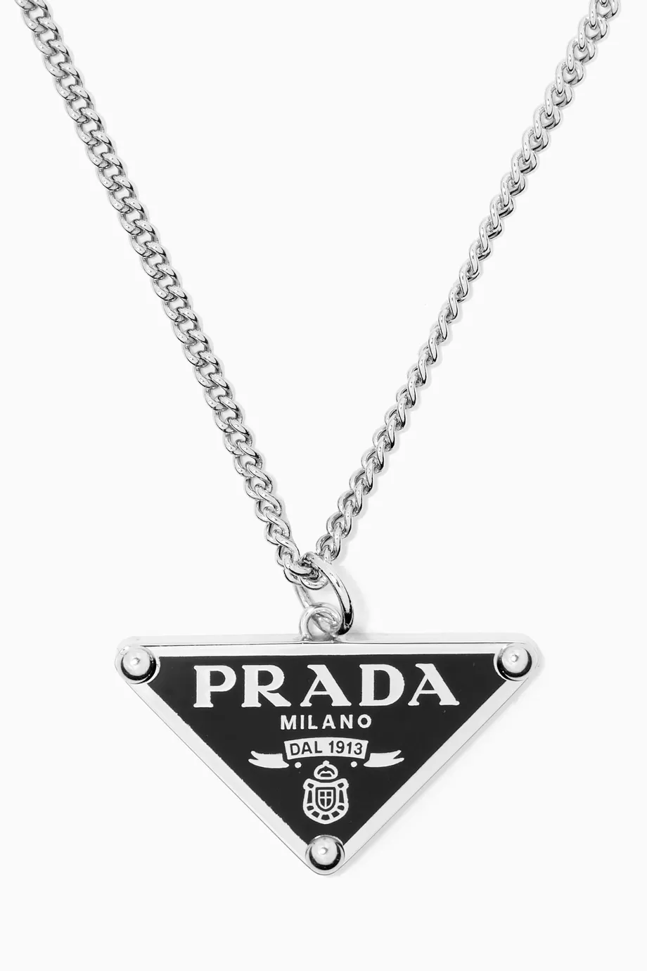 Triangle clearance prada necklace