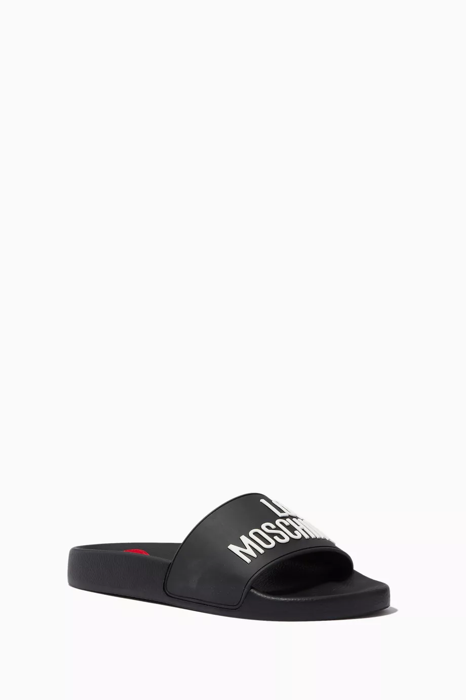 Moschino logo sales slides