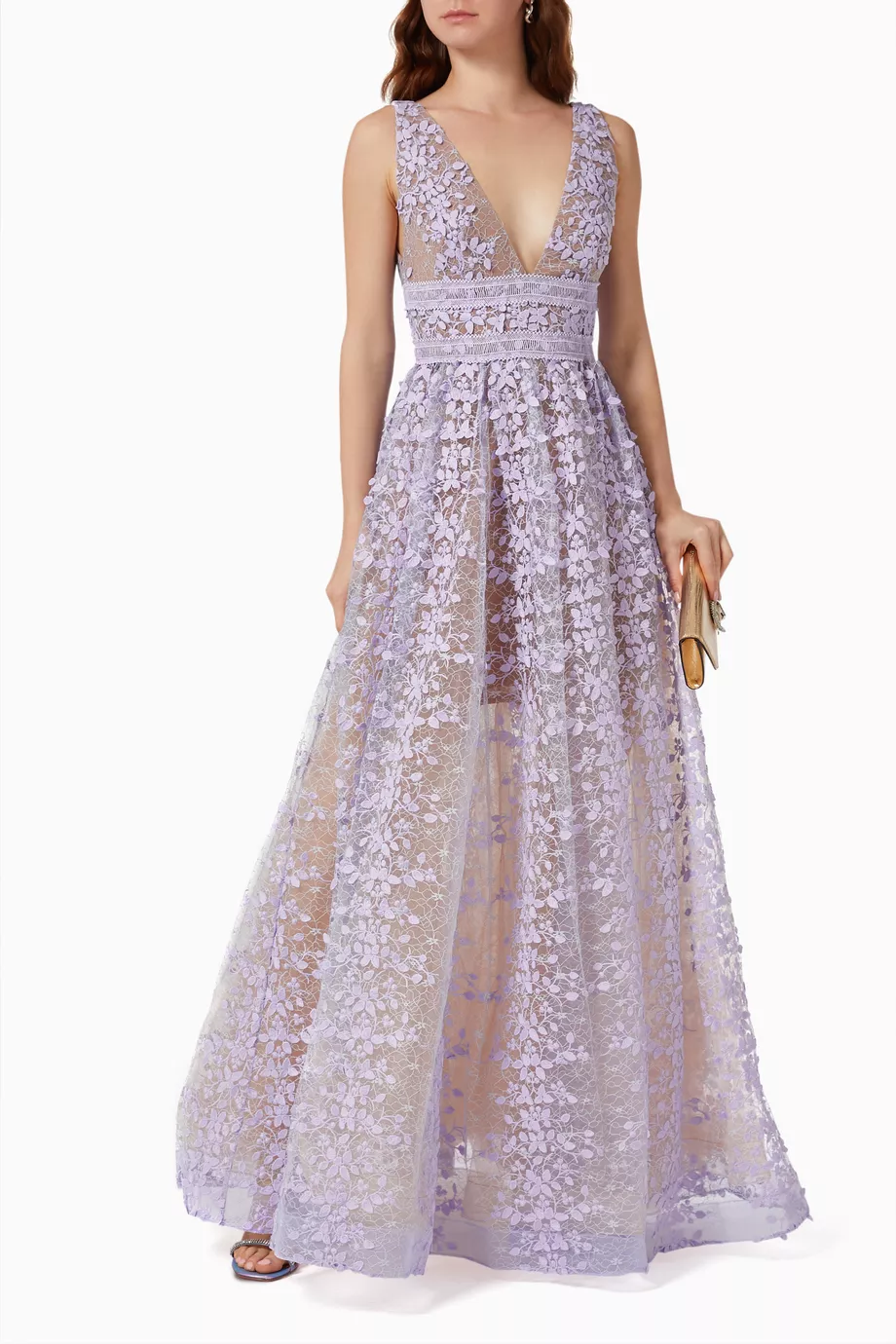 Bronx and banco mixed lace dress online