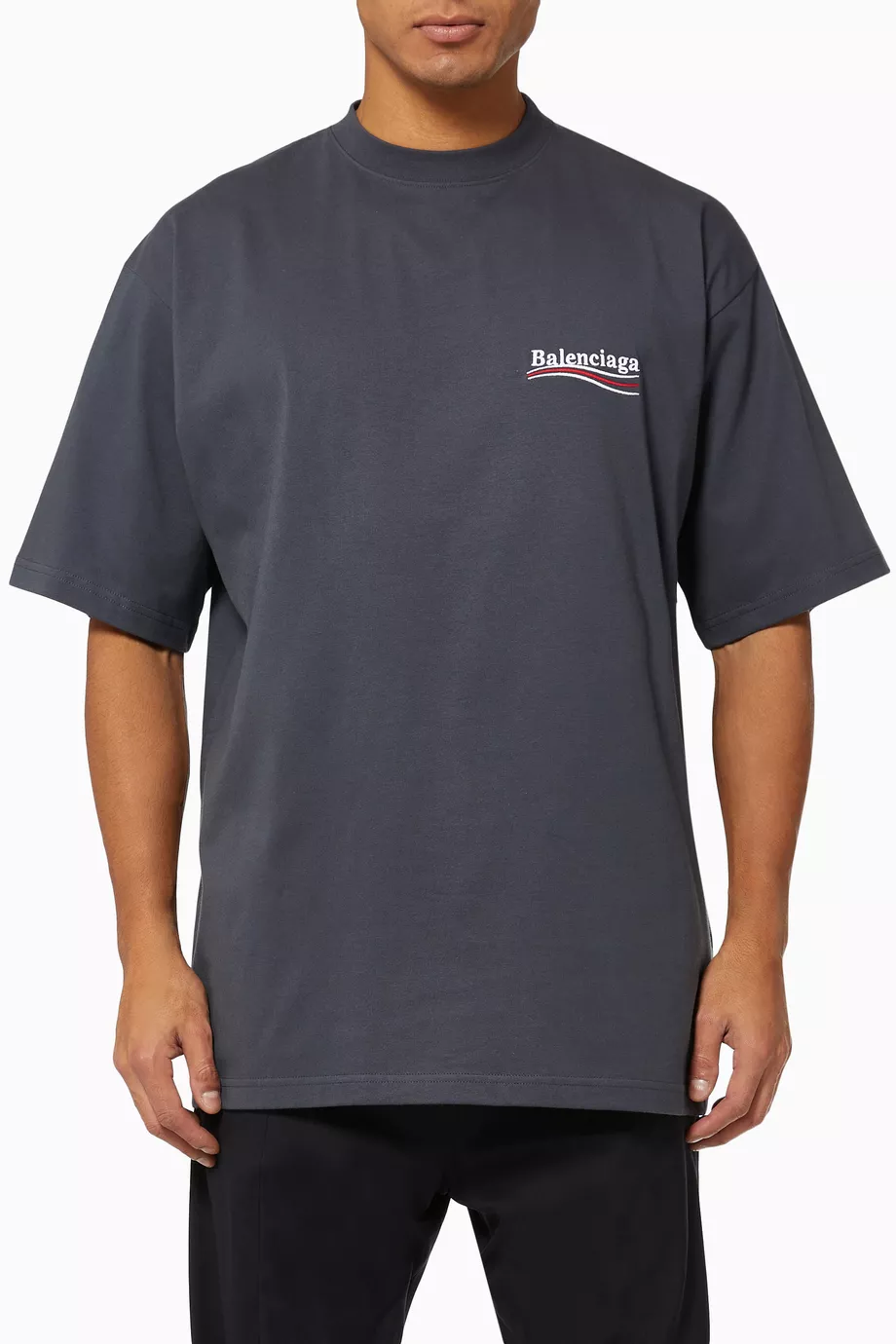 Balenciaga grey shirt discount