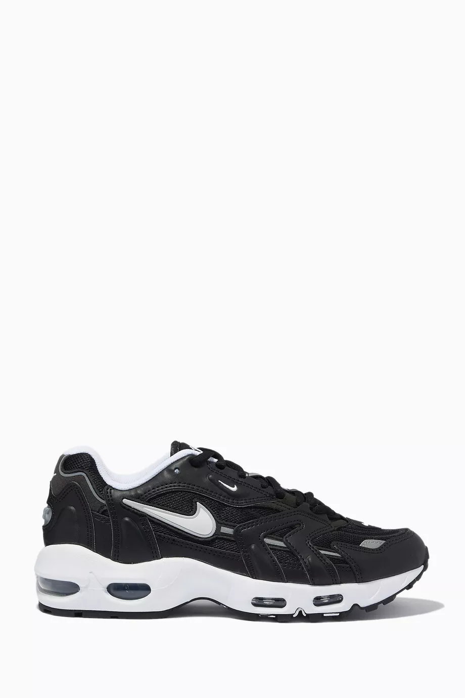 Buy Nike Black Air Max 96 II Sneakers in Leather Mesh for Women