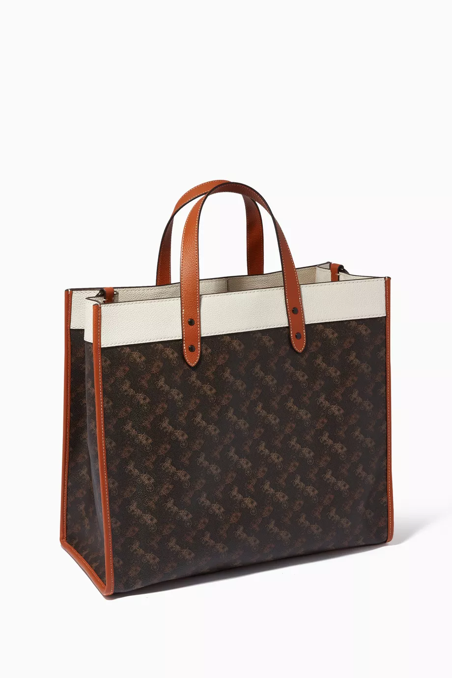 Buy Coach Field Tote Bag 40 with Horse & Carriage Print, Brown Color Men