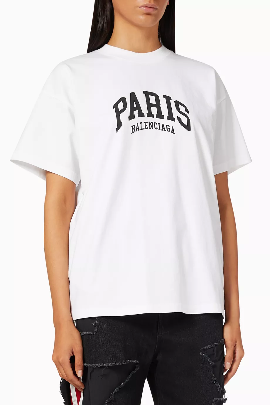 Balenciaga paris white t shirt store