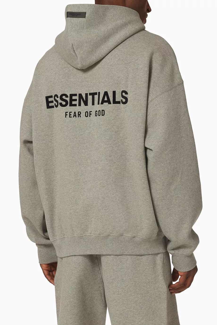 Fear of god grey hoodie hotsell