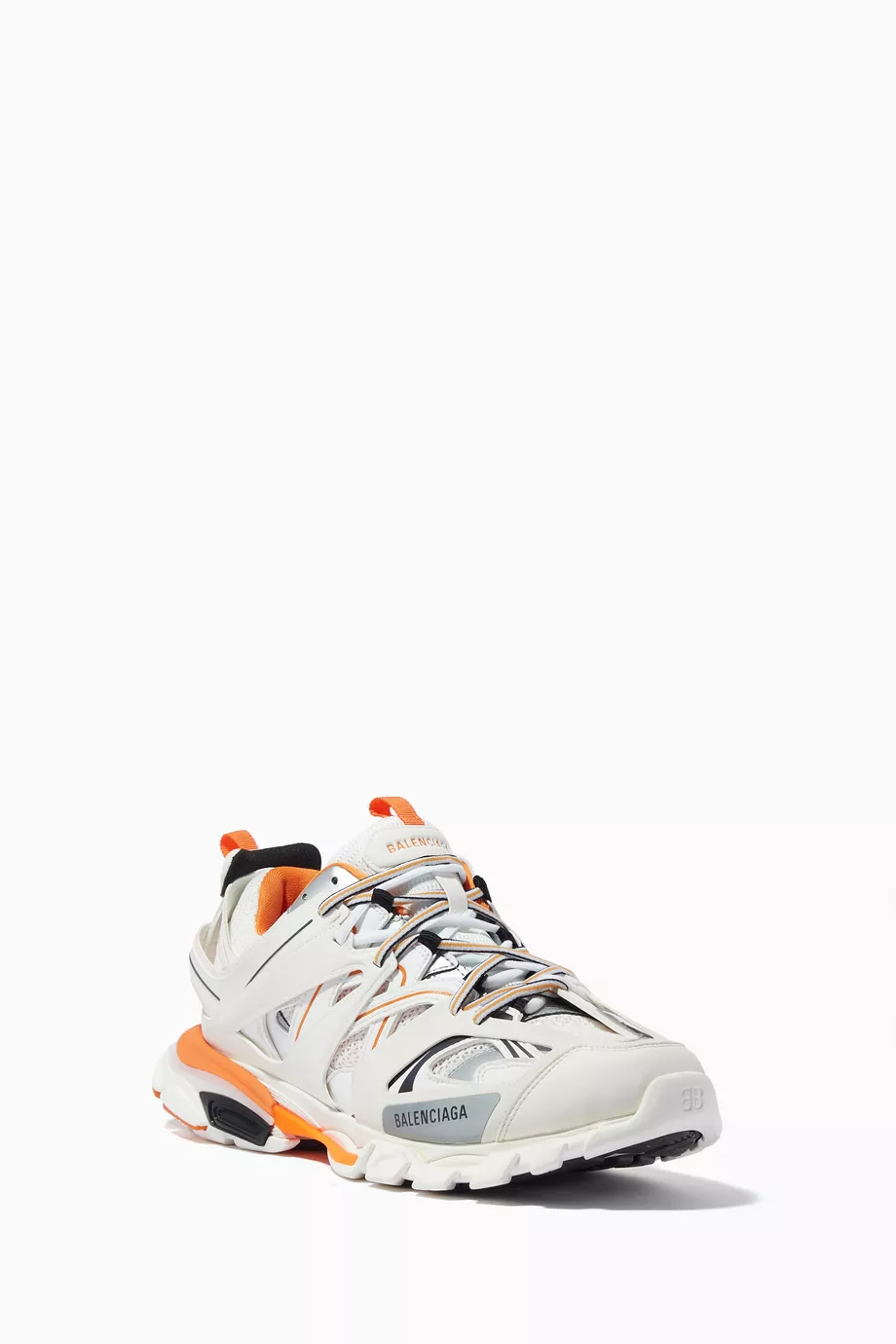 Buy Balenciaga White Track Sneakers in Recycled Mesh Nylon for