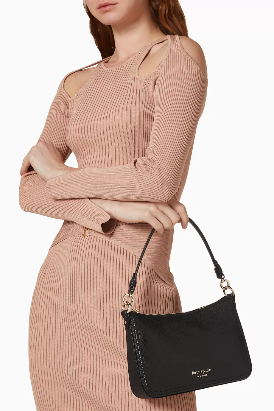 Buy Kate Spade New York Black Hudson Medium Crossbody Bag in