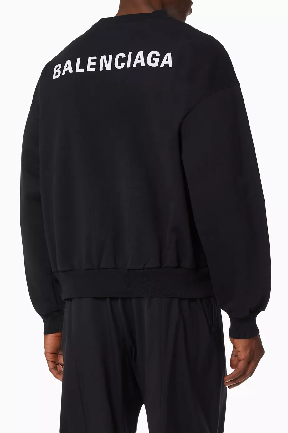 Balenciaga black crew neck sale