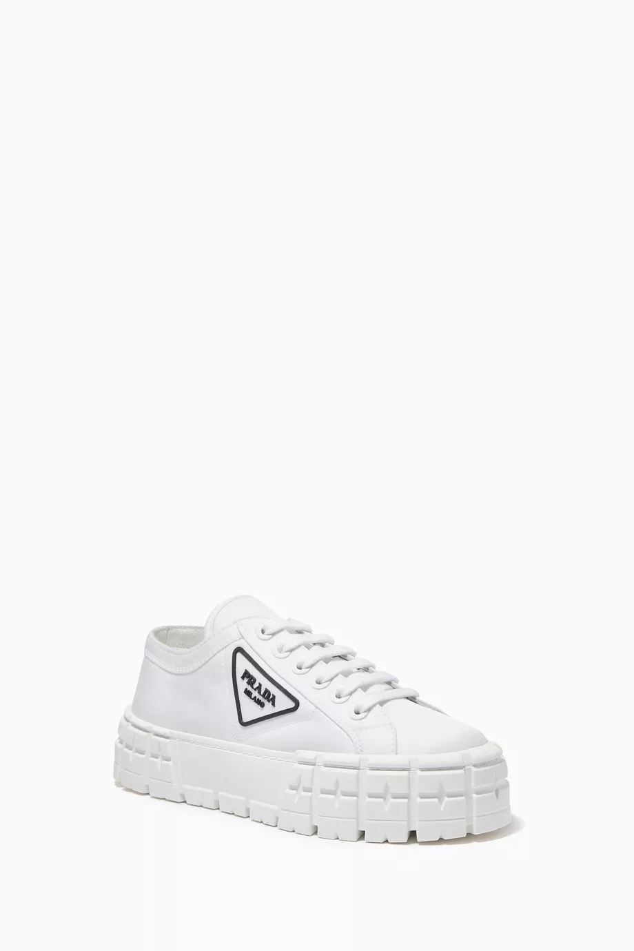 Prada platform sneakers white sales
