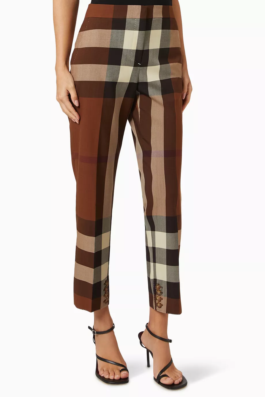 Burberry pants shop womens brown