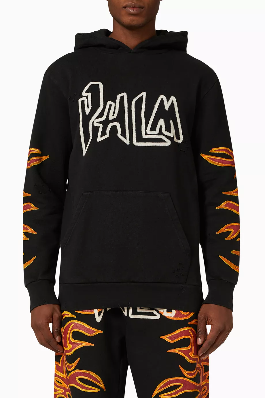 Palm angels 2025 flame hoodie