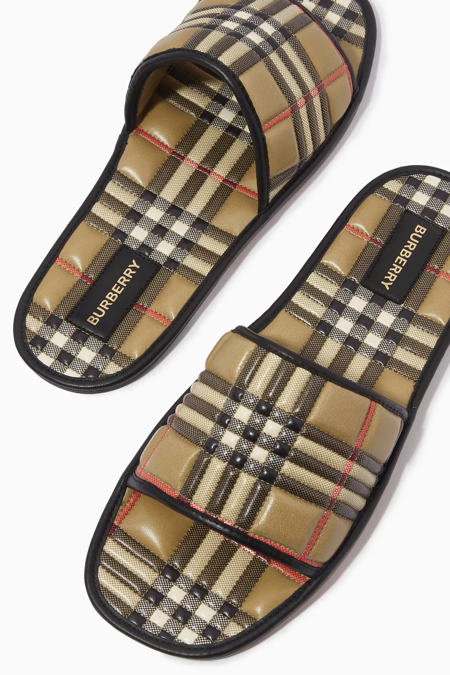 Burberry rainbow slides on sale